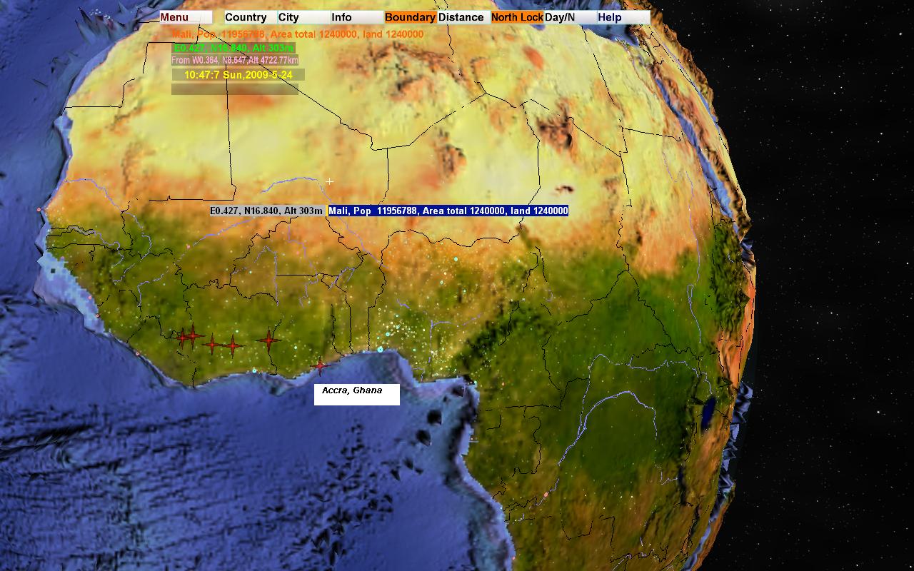 Ghana map