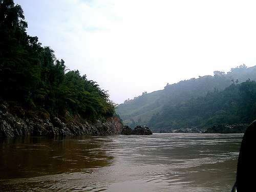 Mekong riverbetween Laos and Myanmar
