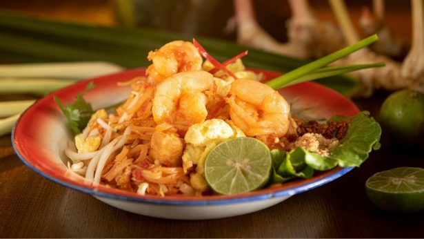 Thai rice noodles dish in Bangkok Thailand